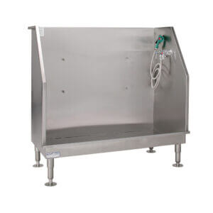 Petlift Veterinary Monster Floor Bath Tub for large breeds and easy access.