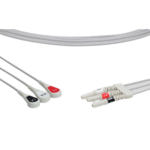 ECG Leadwire - DIN 3-Lead Snap Style ECG DIN 3-Lead Electrodes Snap Style for Veterinary & Animal Use