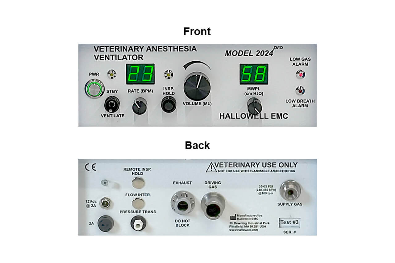 Hallowell 2024PRO Digital Anesthesia Ventilator