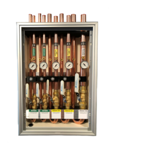 Medical gas vertical zone box