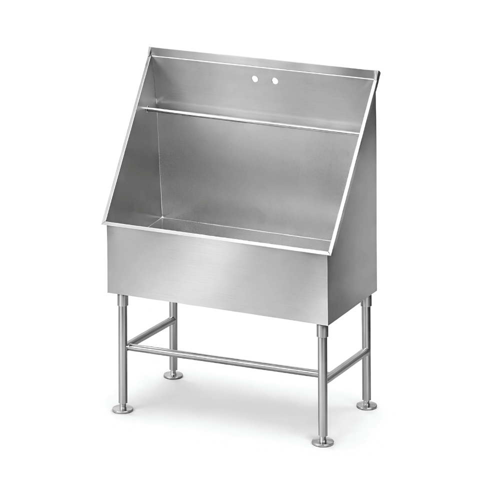 Bathing Grooming Tub with Backsplash