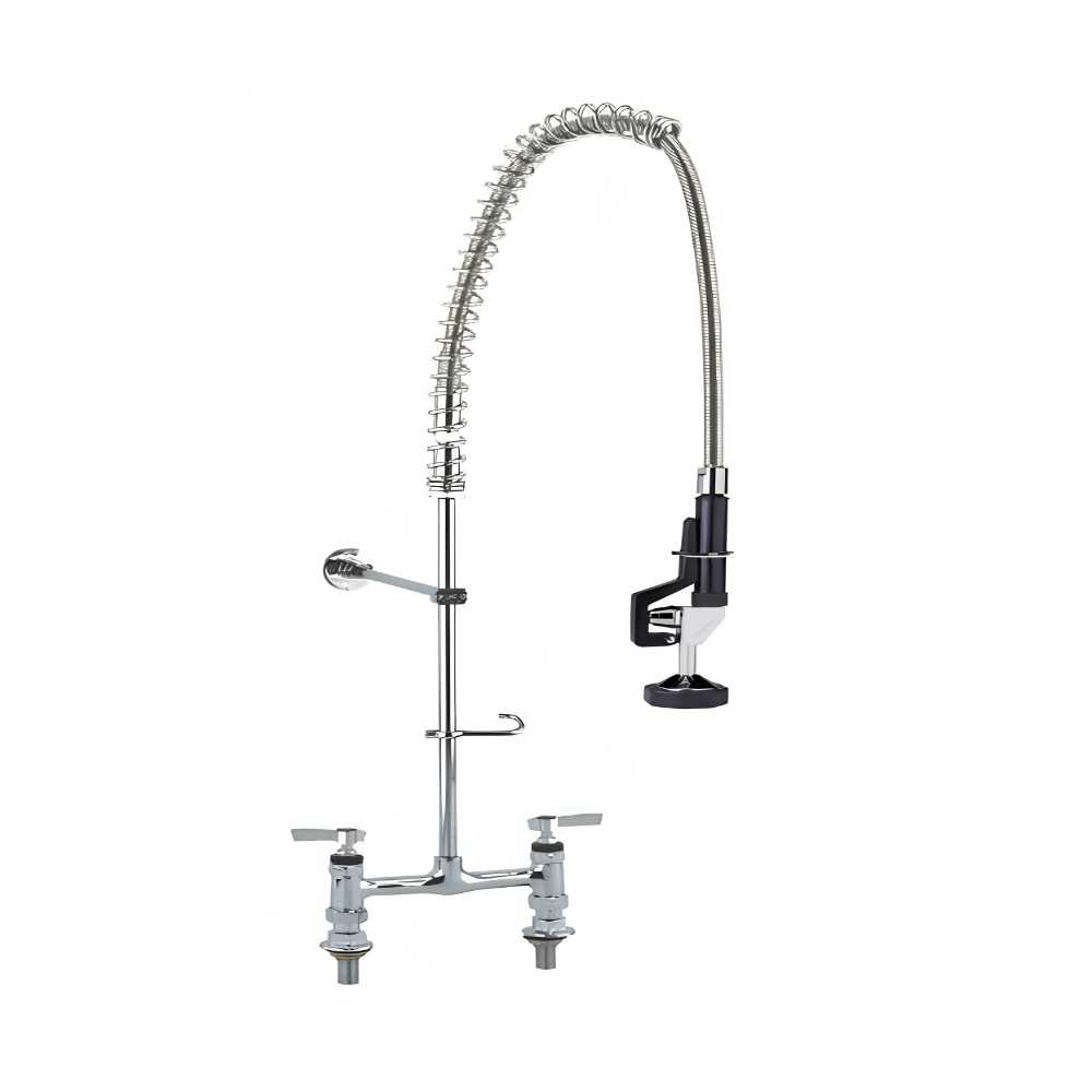 Deck-Mount Sprayer with SS Covered Hose