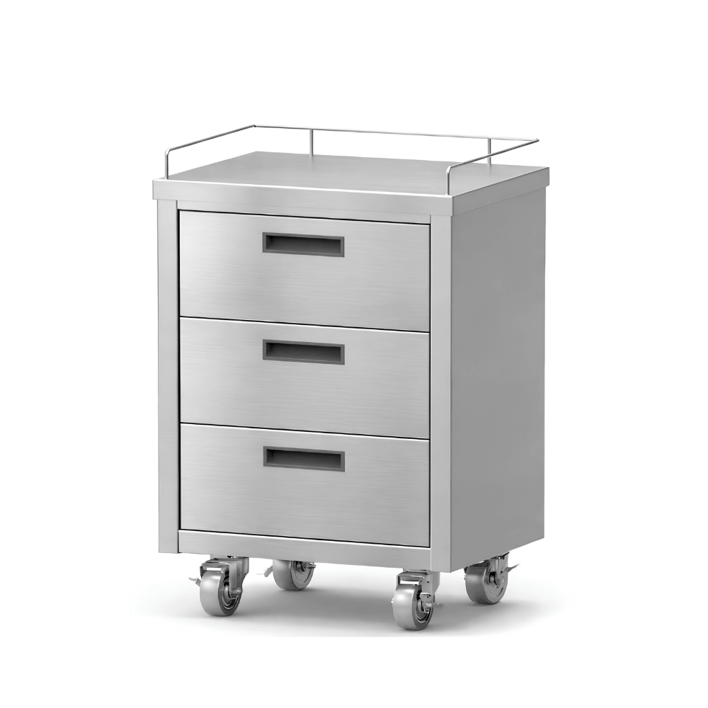 Mobile Utility Cart - Anesthesia Cart with Drawers