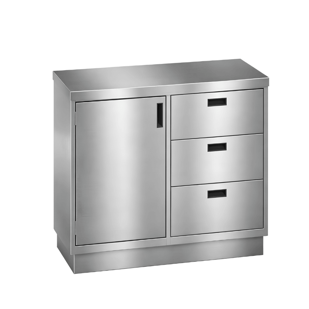 Stainless Exam Cabinet with Marine Edge Top