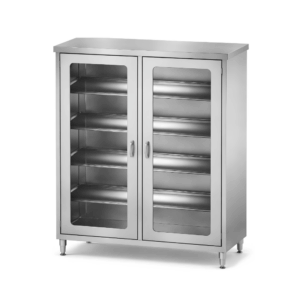 Stainless OR Cabinets - Glass Doors - Adj Shelves