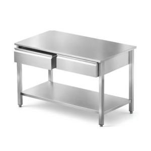 Stainless Prep Exam Table with Drawers & Shelf