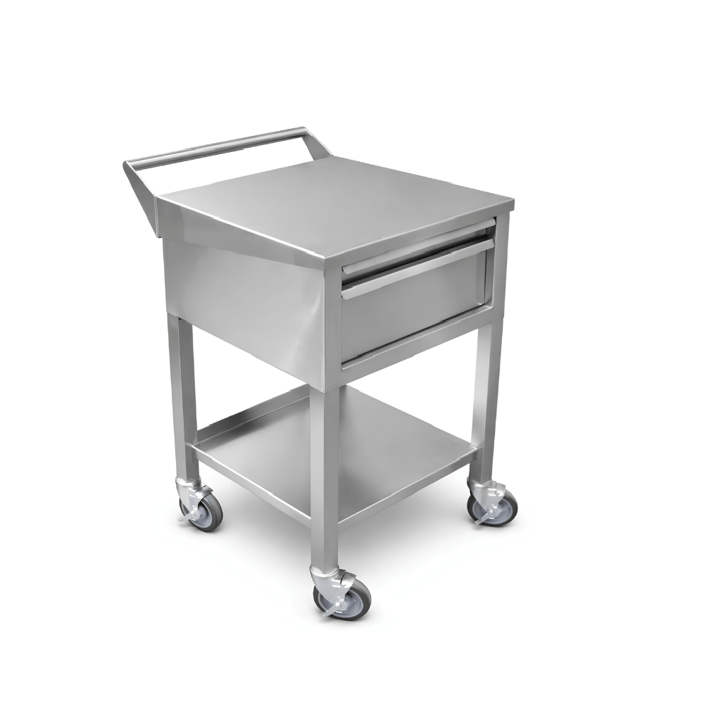 Stainless Processing Supply Cart