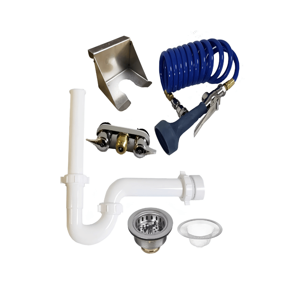 Veterinary Plumbing Kit for Grooming Bathing Tubs - 4_ Center