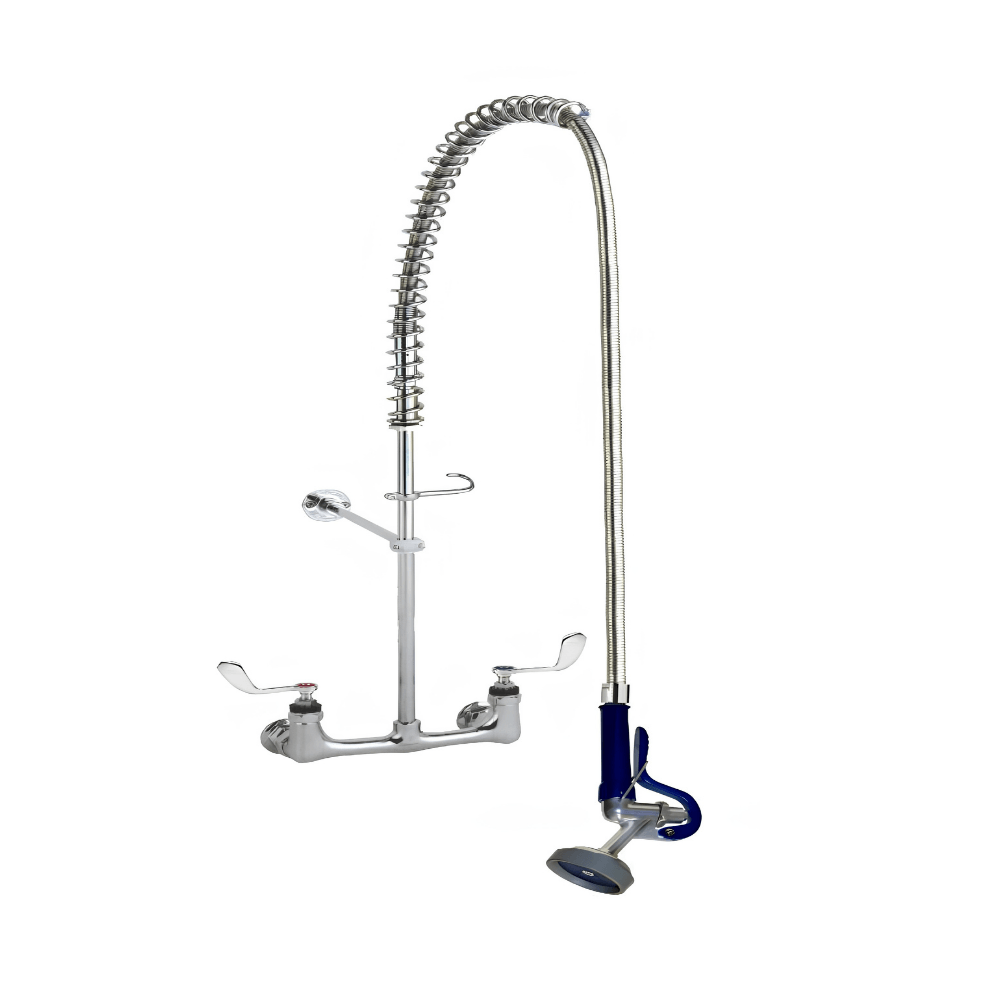 Wall-Mount Sprayer with 96_ SS Covered Hose