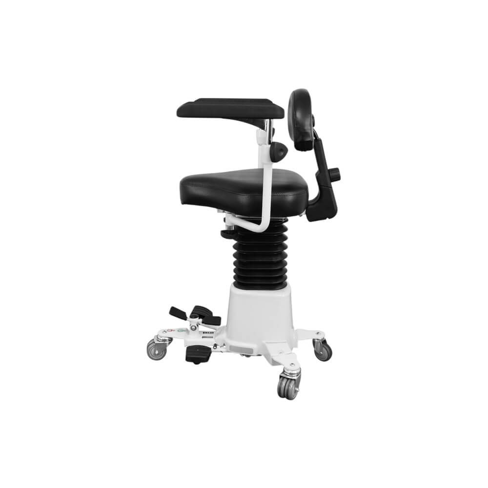 Infinium HS360 Surgical Stool side profile view for veterinary use